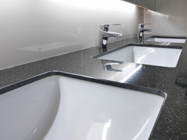 Granite bathroom countertop