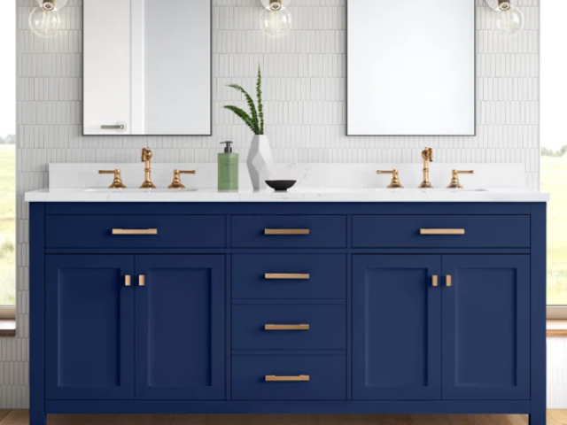 Royal Blue Bathroom Cabinets