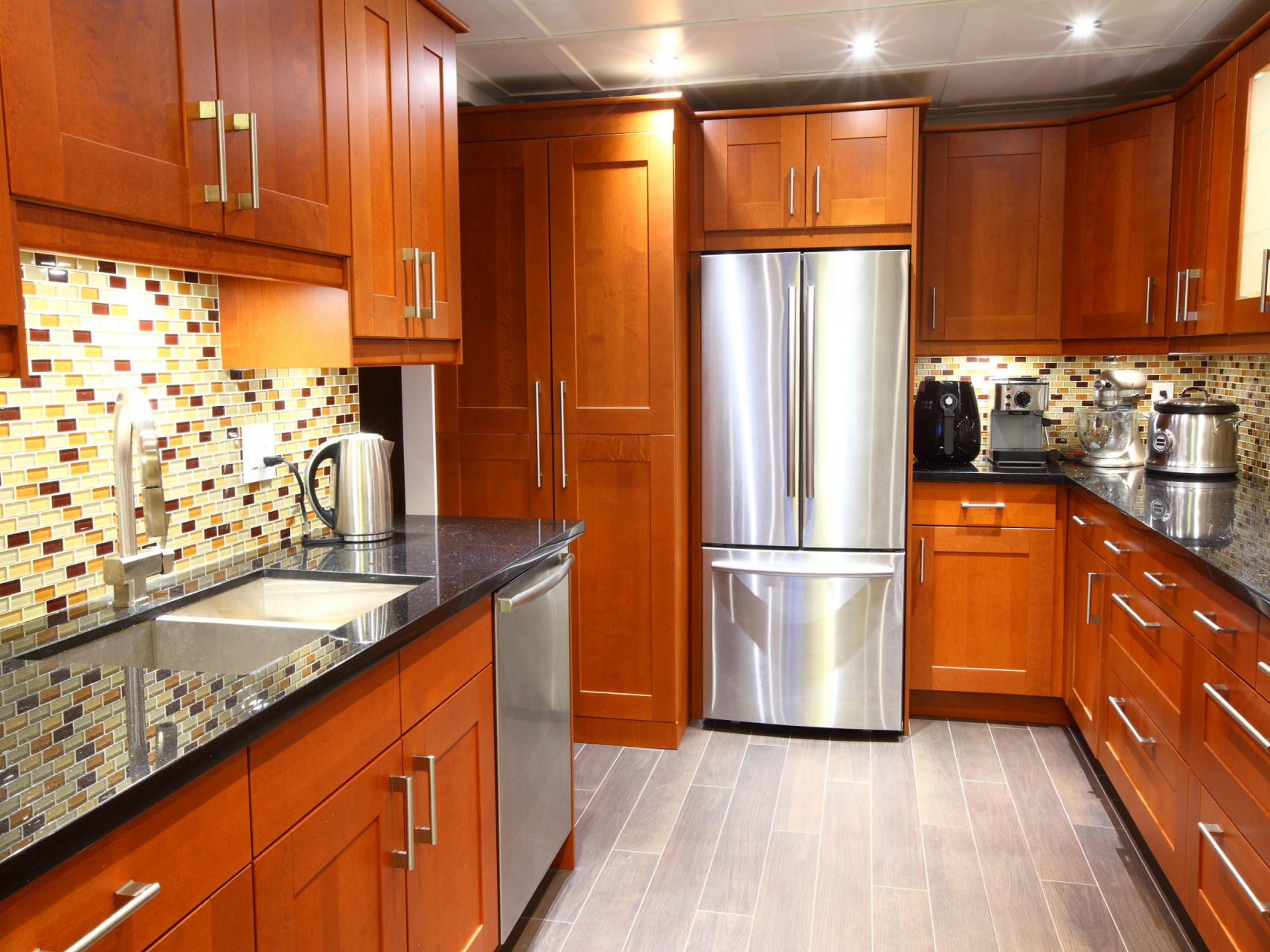 Kitchen Cabinets Brown Colour